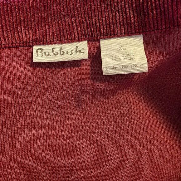 Rubbish XL Women's Red Corduroy Jacket - Picture 11 of 16